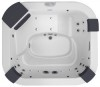 СПА бассейн / Jacuzzi / Maxi / Delos pro 215x190x80 см / с обшивкой / top audio