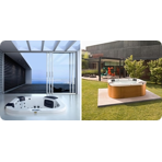  ���������� ��� ������� Jacuzzi Experience Virginia 257x219x98 �� ���� Carribean Blue, � ������������
