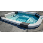  ��� ������� Jacuzzi Maxi Santorini pro 230x215x90 �� ��� ������� base ���� White � ������.