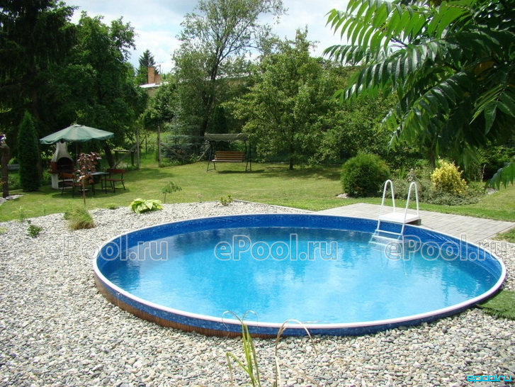 Морозоустойчивый бассейн Azuro 400DL, круглый 3,6х1,1 м mistry (без ...