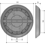        .  Gemas SlimLED-INOX Daylight, 50 , 12