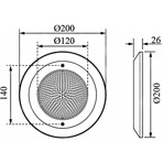         .  AquaViva HJ-WM-SS200FGV, 252led 18W NW (AISI-316)