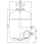    Evospace Cosmo Pro .765 , DN50, H=1150 , 