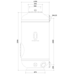      Evospace Titan .1250 , DN125, H=2500 , . ,   (EF.T1250S)