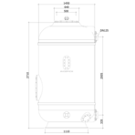       Evospace Titan .1450 , DN125, H=2700 , . ,   (EF.T1450S)