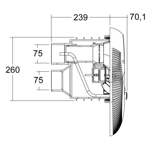     Abletech 90/3 380V Cument Jet LED white