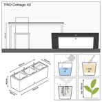   () Lechuza () Trio Cottage 40 -