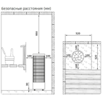  Печь электрическая Harvia Cilindro PC90 Black Steel