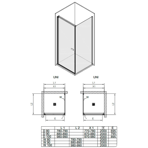    Kolpa Andromeda D 100 UNI SBR/1, silver brill transparent