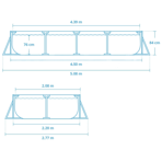    INTEX Rectangular Frame 28274, 45022084  ()