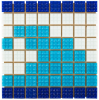 Бордюр из стеклянной мозаики AquaViva Бордюр из стеклянной мозаики AquaViva